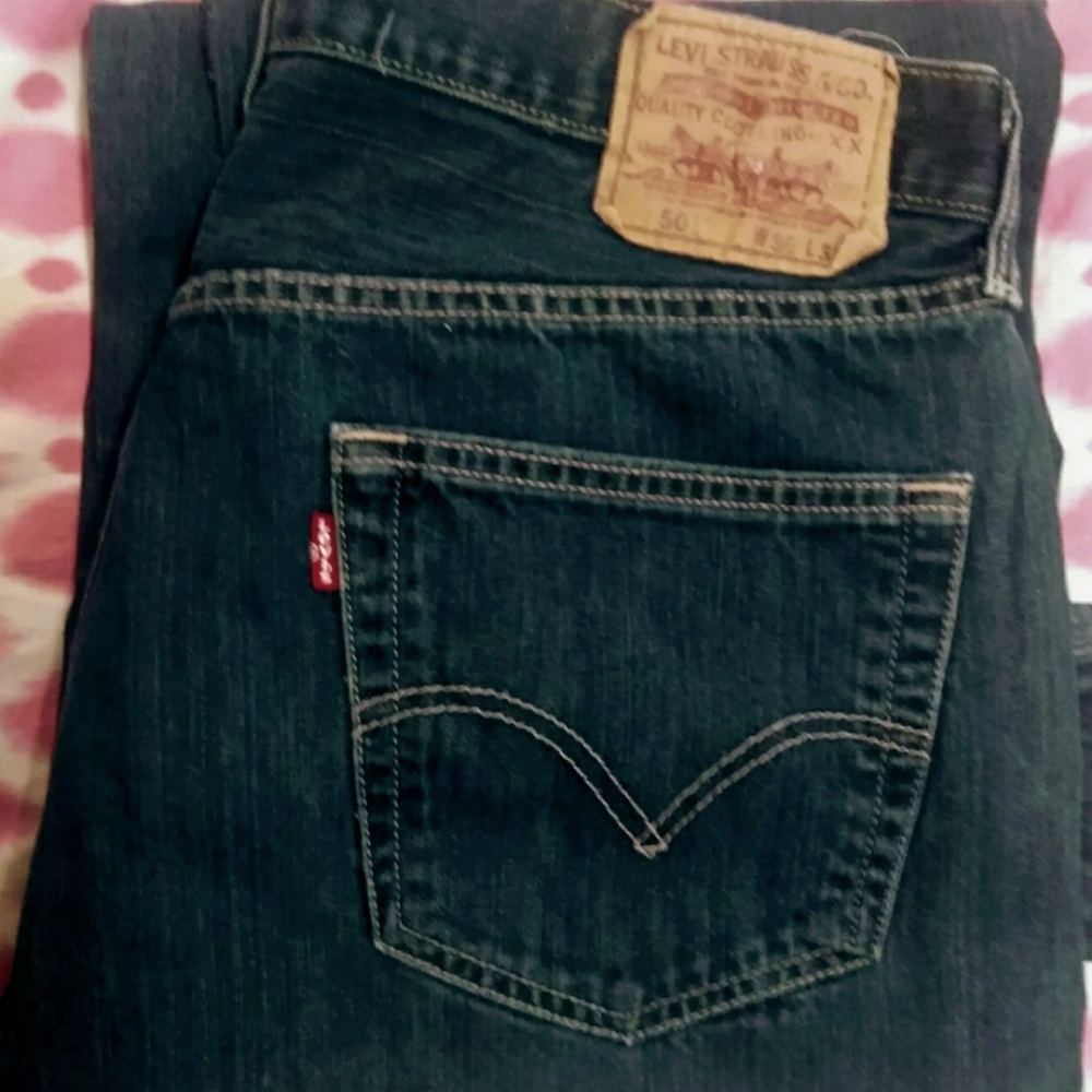 Levi's 501 straight leg denim jeans